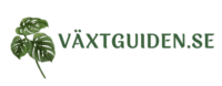 Växtguiden.se Logotyp. Grön text på transparent bakgrund.